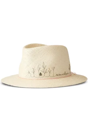 Le Mont St Michel Andre fedora-hat i strå