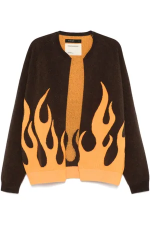 Frenckenberger Cardigan med flamme-jacquard