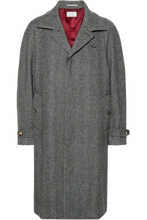 Brunello Cucinelli Trenchcoat med sildebensmønster