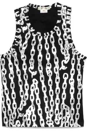 Comme des Garçons Tanktop med kædemønster