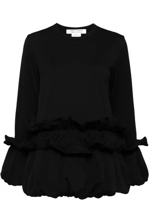 Comme des Garçons T-shirt med rynkedetalje