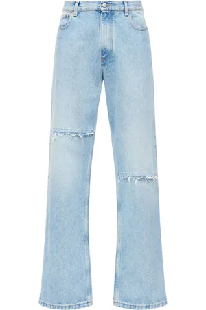 Maison Margiela Jeans med lige pasform og slitageeffekt