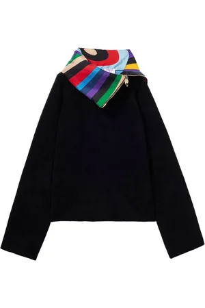 Puccini Sweater i fløjl med Iride-tryk