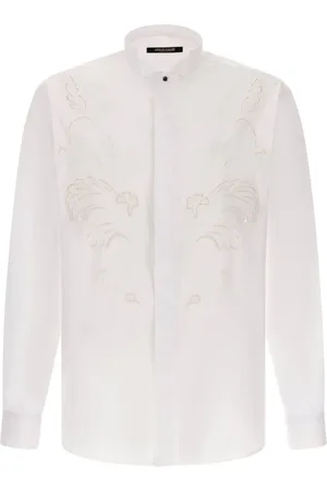 Roberto Cavalli Skjorte med broderie anglaise-detalje