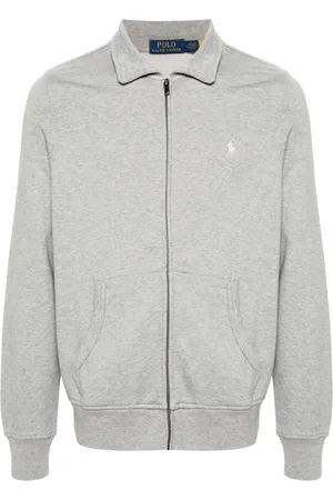 Ralph Lauren Sweatshirt i jersey-tekstur med lynlås