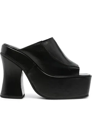 ECKHAUS LATTA 130mm plateau-mules i læder