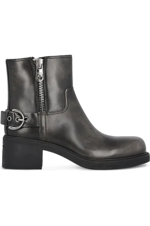 Pinko 50mm Alys læderstøvler med snøre