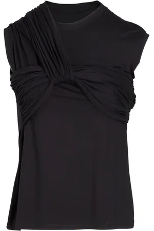 Giambattista Valli T-shirt i jersey med snoet detalje