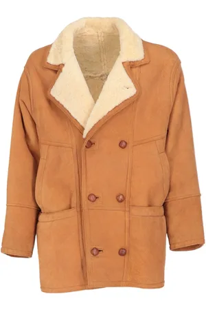 A.N.G.E.L.O. Vintage Cult Pre-owned frakke med lammeskindskant fra 1980