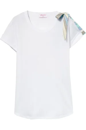 Puccini T-shirt med sløjfedetalje