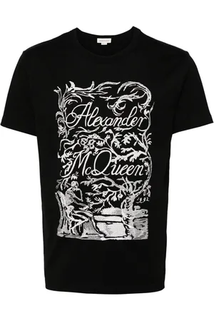 Alexander McQueen Kortærmet T-shirt med logotryk