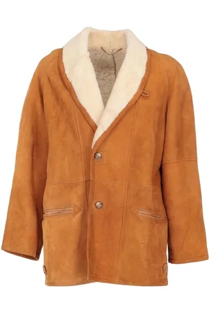 A.N.G.E.L.O. Vintage Cult Pre-owned frakke med lammeskindskant fra 1980