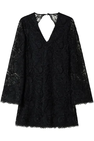 Twin-Set Kort kjole med macramé blonder