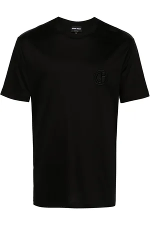Giorgio Armani T-shirt med interlock-logo