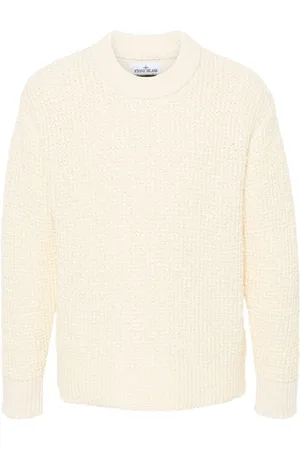 Stone Island Sweater med logomærke