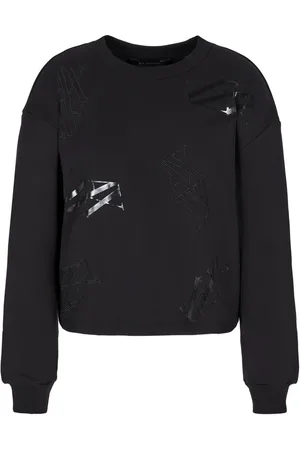 Armani Exchange Sweatshirt med monogram-logo
