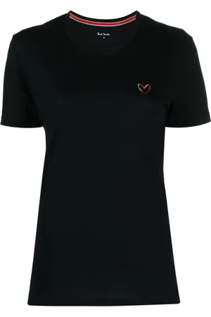 Paul Smith T-shirt med broderet hjerte
