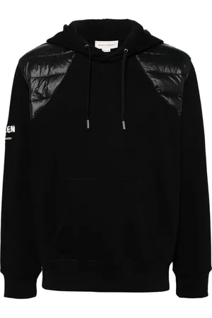 Alexander McQueen Hættetrøje med lynlås og polstret panel