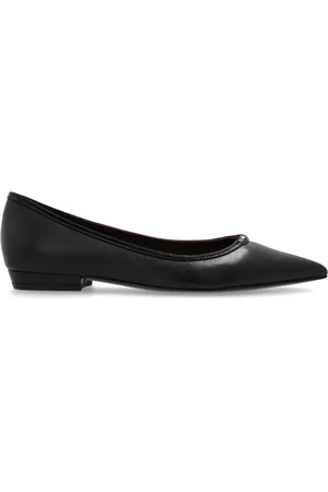 Tory Burch Ballerinaer i tweed med dobbelt T-plade