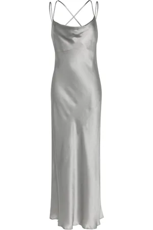 ANTONELLI Mellemlang slip-kjole i satin