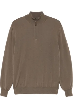 CANALI Sweater med halv lynlås