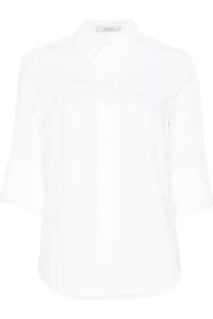 Dorothee Schumacher Poplin-bluse med halve ærmer