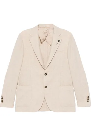 LARDINI Blazer med mélange-effekt