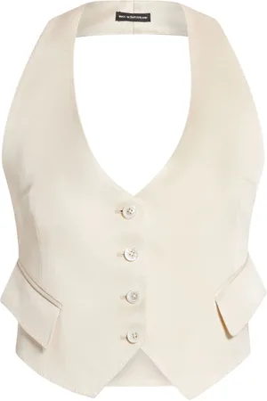 Tom Ford Vest i twill med åben ryg