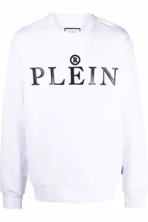 Philipp Plein Sweatshirt med rund hals og logo