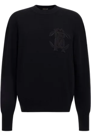 Roberto Cavalli Sweatshirt med broderet logo