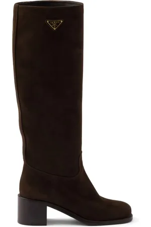 Prada 55 mm støvler i ruskind