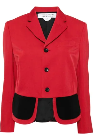 Comme des Garçons Asymmetrisk blazer med knapper