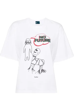 Kolor T-shirt med grafisk tryk