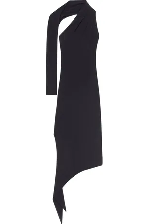 Courrèges Lang Slash kjole i crepe
