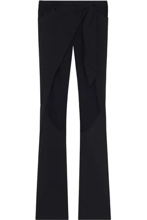 Courrèges Jeans med svaj og slå om-design