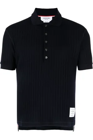 Thom Browne Ribstrikket polo i jomfruuld