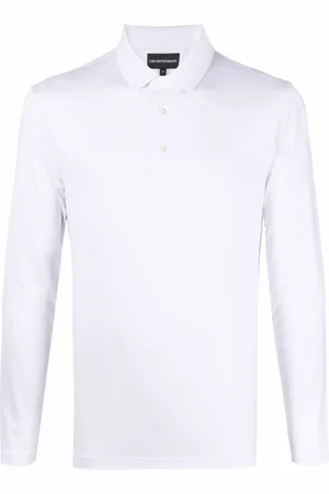 Emporio Armani Langærmet polo med logotryk