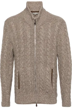 N.PEAL Kabelstrikket Richmond-cardigan i kashmir