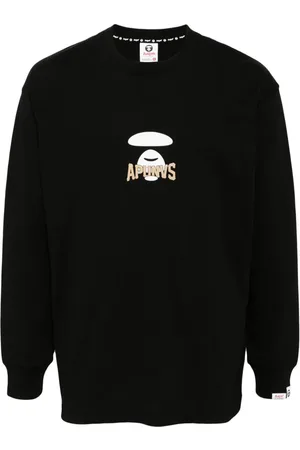 A Bathing Ape Moonface T-shirt med lange ærmer