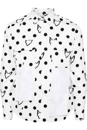 Comme des Garçons Polkaprikket skjorte