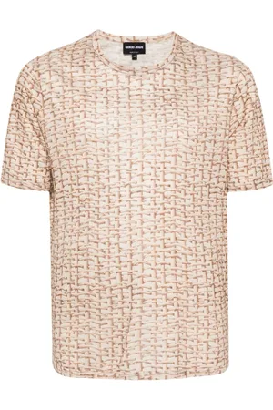 Giorgio Armani T-shirt med vævet tryk