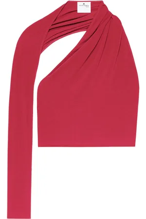 Courrèges Asymmetrisk cropped Slash top