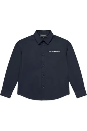 Emporio Armani Skjorte med knapper og broderet logo