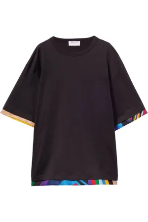 Puccini T-shirt med abstrakt tryk