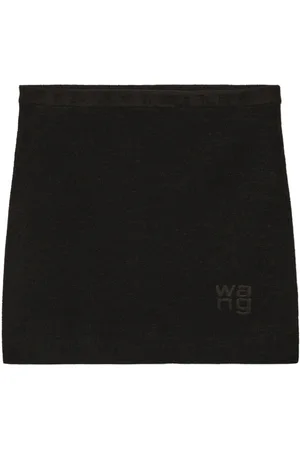 Alexander Wang Kort nederdel med logo-prægning
