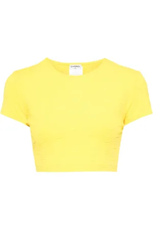 CHANEL Cropped T-shirt fra 1997