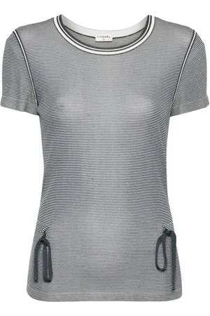 CHANEL Kortærmet T-shirt med striber fra 00
