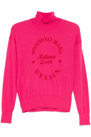 Moschino Sweater med Intarsia-logo