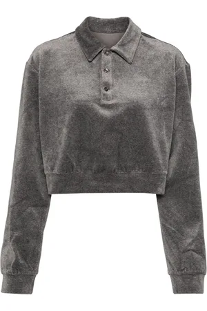 JNBY Sweatshirt i fløjl med klassisk krave
