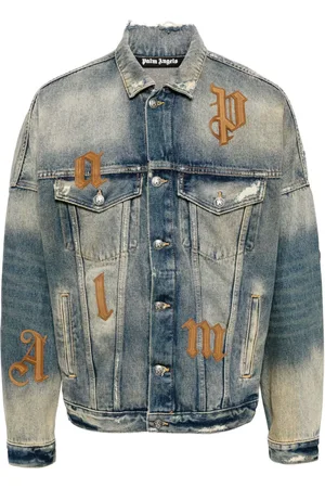 Palm Angels Denimjakke med flaplommer